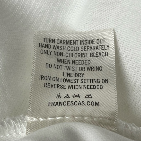 Blue Rain Ivory Crinkle Gauze Mini Dress Beach Coastal Preppy Boho Peasent M - Picture 6 of 9